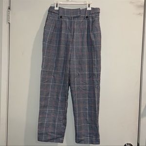 Topshop plaid pants size US 4